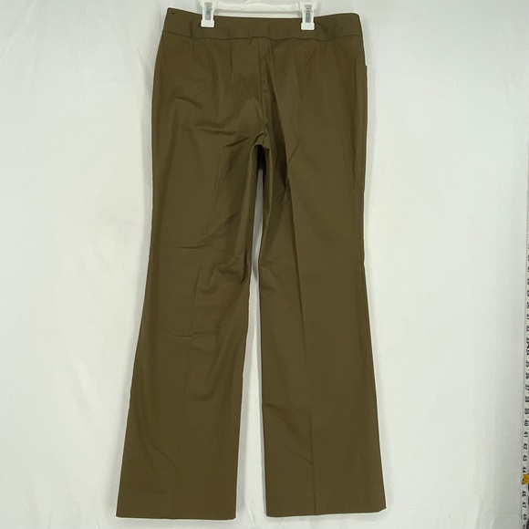 W Work to Weekend Womens Size 10 Career Pants Taupe Brown Mid Rise Wide Leg - Picture 7 of 8
